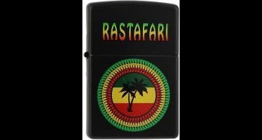 Zippo aansteker Rastafari - Black Matte