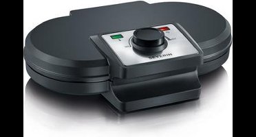 Severin WA 2106 Duo-wafelautomaat - Bak twee waffels tegelijk - Antiaanbaklaag - 1200 Watt