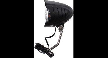 Falkx Koplamp met RVS beugel - 15 lux - Naafdynamo - Zwart