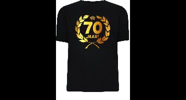 Gouden Krans T-Shirt - 70 jaar (maat xl)