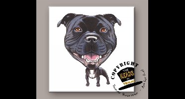 Tegel Hond Staffordshire Bull Terrier