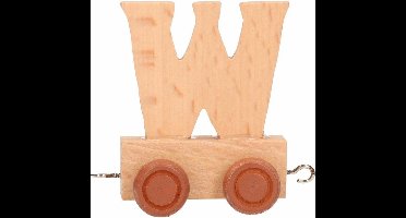 Houten letter trein W