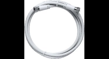 Axing Satelliet Aansluitkabel [1x F-stekker - 1x F-stekker] 5.00 m 85 dB Wit