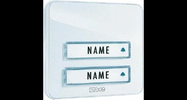 m-e KTA2WW deurdrukker wit voor twee etages