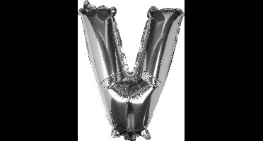 Ginger Ray Pick & Mix - Folieballon letter V - zilver