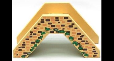 Voetgangersbrug met steen print