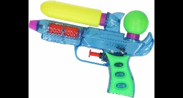 Johntoys Waterpistool - blauw - 18 cm - water speelgoed
