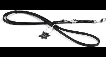 Leren dressuurlijn Active. Zwart.