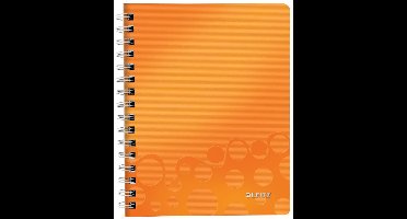 Leitz WOW Notitieboek - A5 - Gelijnd - Spiraalgebonden - PP kaft - Oranje