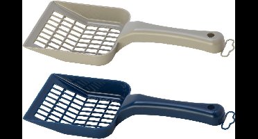 Flamingo Kattenbakschep Scoopy - Blauw of Wit - 1 stuk