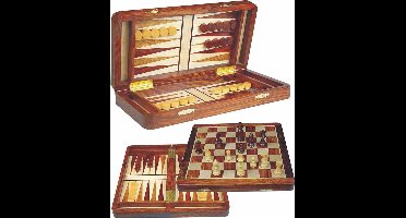 Luxe Schaak/Backgammon Cassette Magnetisch