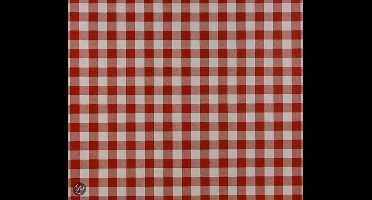 Dutch Wallcoverings Papierbehang - Ruitje - Rood/wit