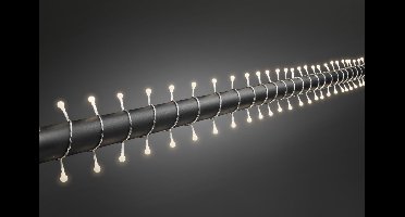 Konstsmide 3691 - Snoerverlichting - 80 lamps cherry LED - 632 cm - transparante kabel - 24V - voor buiten - warmwit