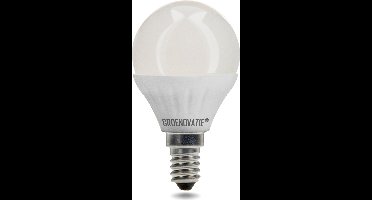 Groenovatie LED Kogellamp E14 Fitting - 4W - Dimbaar - Warm Wit - 81x45 mm - Wit