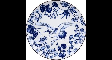 Tokyo Design Studio - Flora Japonica - Dinerbord - Kraanvogel - 25.7x3cm