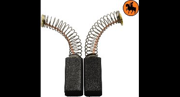 Koolborstelset voor Black & Decker Schuurmachine D304E - 6,3x8x16mm
