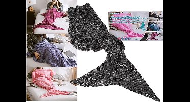 Zeemeermin Plaid / Deken - Grijs - 180 x 90 cm