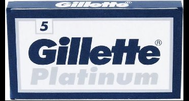 Gillette - Platinum - Safety razor - Scheermesjes - Double Edge - Unisex - 5 Stuks