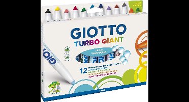 Giotto Box Of 12 Fiber Pens Turbo Giant