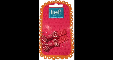 Haarklemmen Strikjes Roze - Lief Lifestyle‎‎