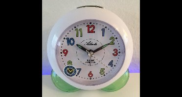 Kinderwekker met groene bolpootjes