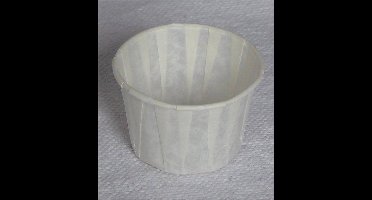 papieren saus cup - 250 stuks - wit - 6 cl