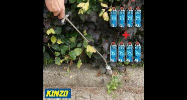 Kinzo Onkruidbrander met Gasflessen - Regelbare gastoevoer - Inclusief 8 Gasflessen