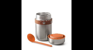 black+blum BAM-FF-S003, Flask, 0,4 l, Bruin, Oranje, Zilver, 6 uur, 8 uur, 160 mm