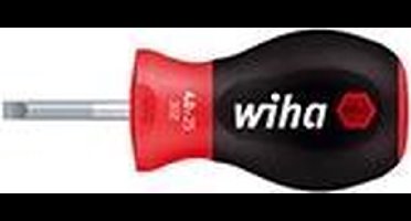 Wiha Stubby Schroevendraaier SoftFinish Sleufkop met korte ronde schacht 4.0mm x 25mm - 26964