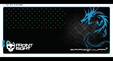 Dragon War GP4 FrontSight XXL - Gaming muismat