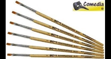 Schminkpenseel Comedia plat maat 4