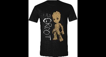 Guardians of the Galaxy - I Am Groot Scribbles Men T-Shirt - Black - L