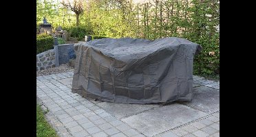Perel Buitenhoes voor tuinset, grijs, achthoekig, 220 cm x 220 cm x 95 cm