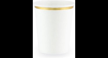 Cups, wit, 260 ml (1 zakje met 6 stuks)