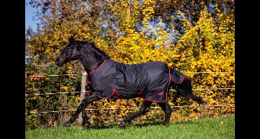 Kerbl Paardendeken Outdoor RugBe Zero 1 - Zwart/rood - 140 cm