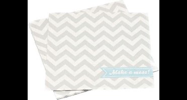 Papieren servetten - Chevron divine (20 stuks)