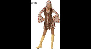 Jaren 60 Groovy Hippie jurk | Maat S ( 36 - 38 )