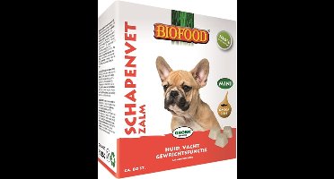 Biofood schapenvet mini - zalm - 80 stuks