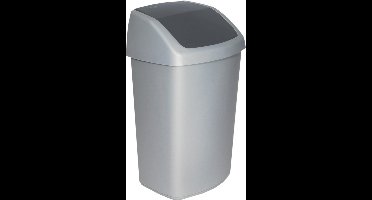 Curver Swing Prullenbak - 50l - Zilver/antraciet