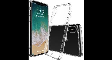 Transparant Siliconen Hoesje geschikt voor Apple iPhone Xs / X - Case van iCall