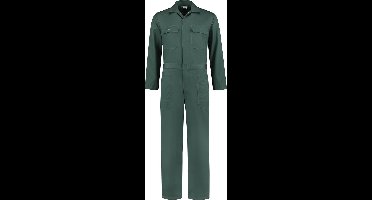 EM Workwear kinderoverall pol/kat Flessengroen met verdekte ritssluiting maat 74