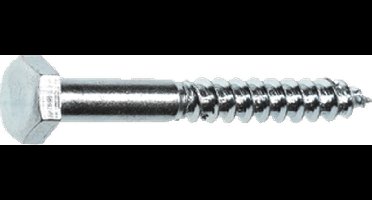 Houtdraadbout 6 x 70 verzinkt DIN 571 200 stuks