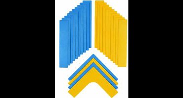 Spordas tennisveld markeerset vinyl lijnen en hoeken voor sportveld.