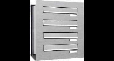 Inbouw brievenbus 4 adressen(1x4) inbouw