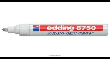 Paintmarker edding 8750 industrie 2-4mm wit