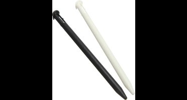 2x Stylus Pen geschikt voor New Nintendo 2DS XL - Wit-Zwart