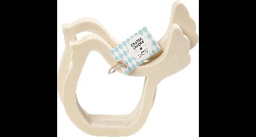 Kippen Hout - H: 13 cm - B: 13 cm - Set van 2 Stuks - Triplex - DIY Decoratie - Creatief Knutselproject