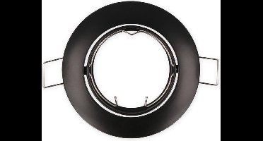 LED Line - OP=OP Inbouwspot zwart rond - kantelbaar - zaagmaat 75mm - buitenmaat 85mm