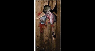 Rubies Horror deurposter - zombie - 182 x 97 cm - Halloween thema versieringen