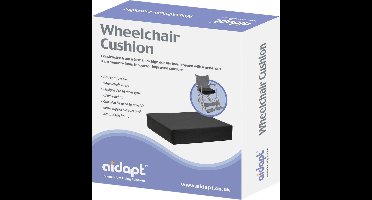 Aidapt Rolstoel kussen - Memory foam ontwerp - Zwart